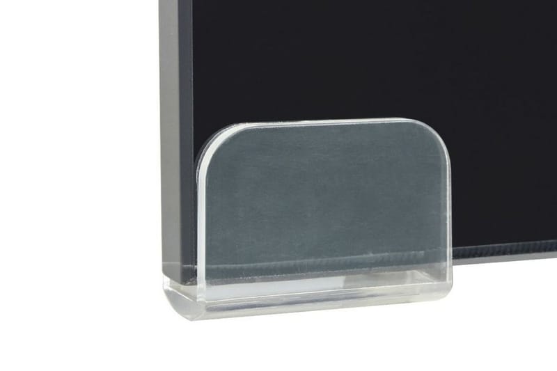TV-benk glass svart 40x25x11 cm - Svart - TV-hylle