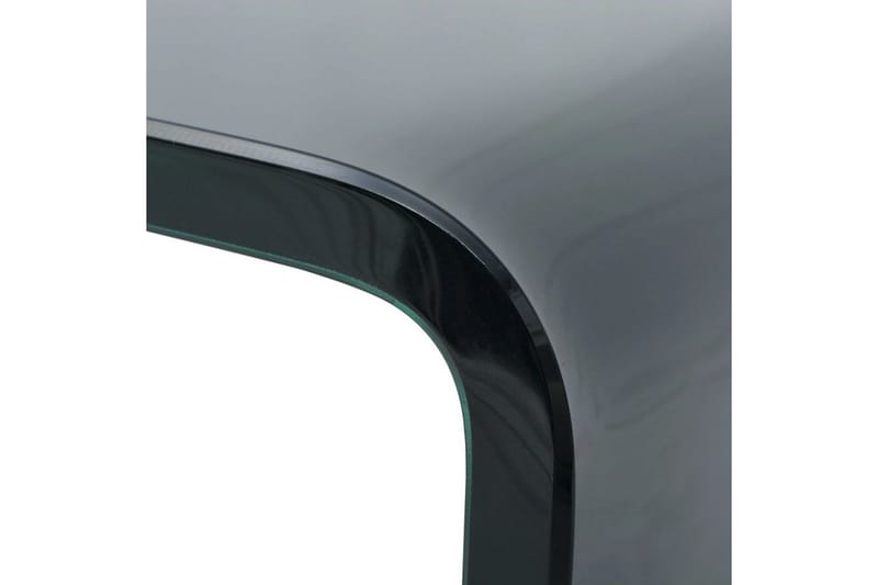 TV-benk glass svart 40x25x11 cm - Svart - Møbler - Mediamøbel & tv møbel - TV-hylle