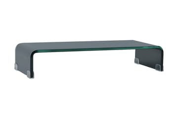 TV-benk glass svart 60x25x11 cm - Svart - Møbler - Mediamøbel & tv møbel - TV-hylle