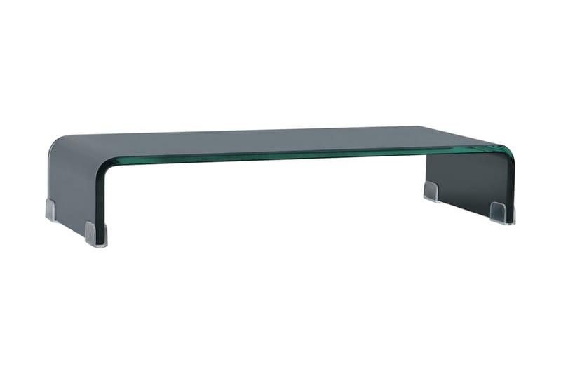 TV-benk glass svart 60x25x11 cm - Svart - Møbler - Mediamøbel & tv møbel - TV-hylle