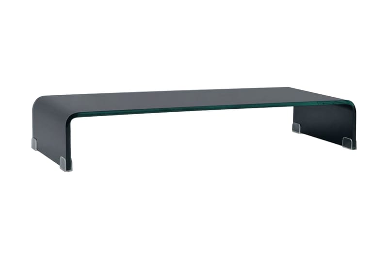 TV-benk glass svart 70x30x13 cm - Svart - Møbler - Mediamøbel & tv møbel - TV-hylle