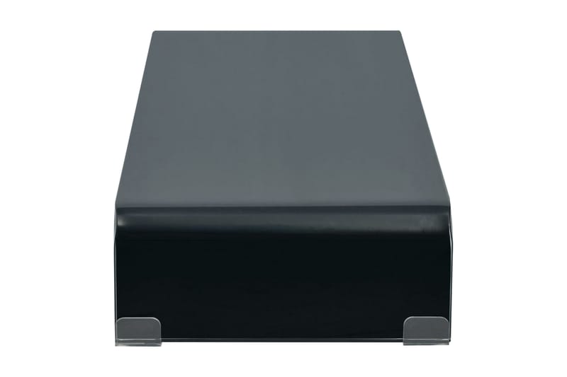 TV-benk glass svart 70x30x13 cm - Svart - Møbler - Mediamøbel & tv møbel - TV-hylle