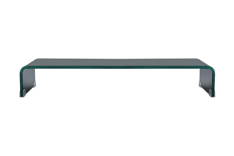 TV-benk glass svart 80x30x13 cm - Svart - Møbler - Mediamøbel & tv møbel - TV-hylle