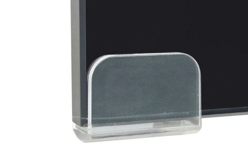 TV-benk glass svart 80x30x13 cm - Svart - Møbler - Mediamøbel & tv møbel - TV-hylle
