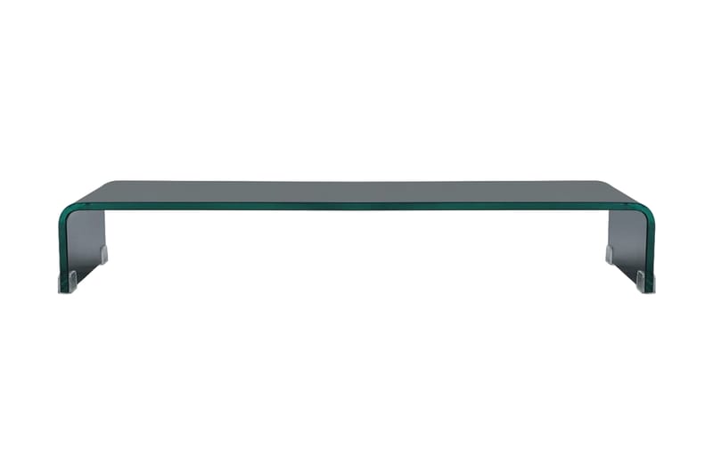 TV-benk glass svart 90x30x13 cm - Svart - Møbler - Mediamøbel & tv møbel - TV-hylle