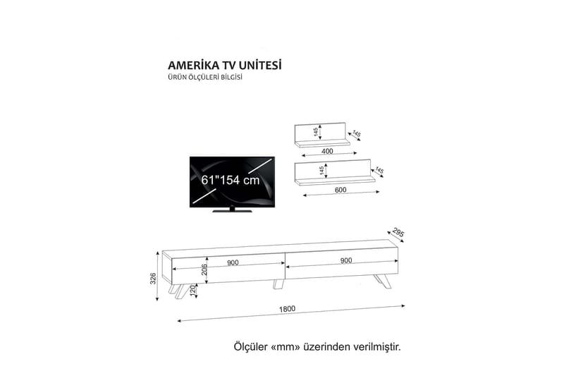 Amerza TV-benk - TV-møbelsett