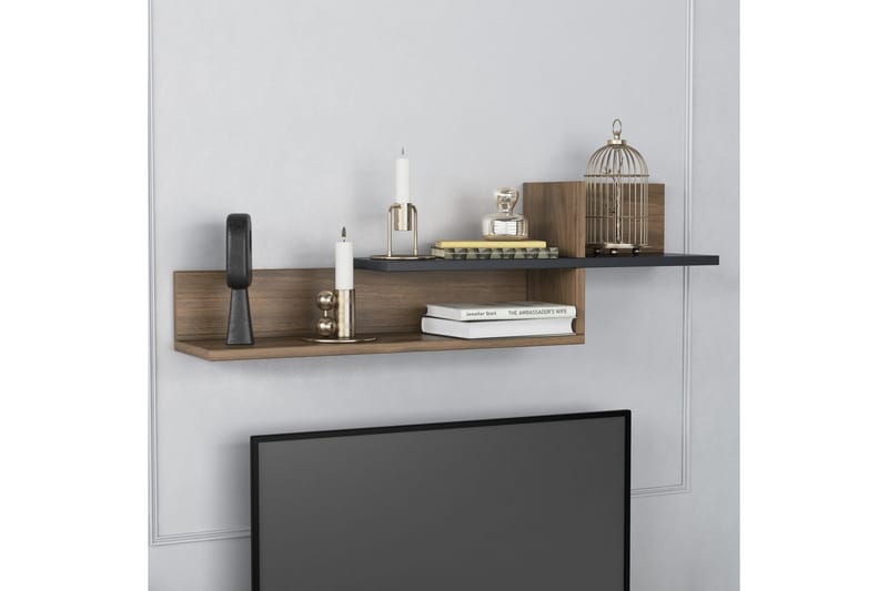 Andifli Tv-møbelsett 140x55 cm - Antrasitt - TV-møbelsett