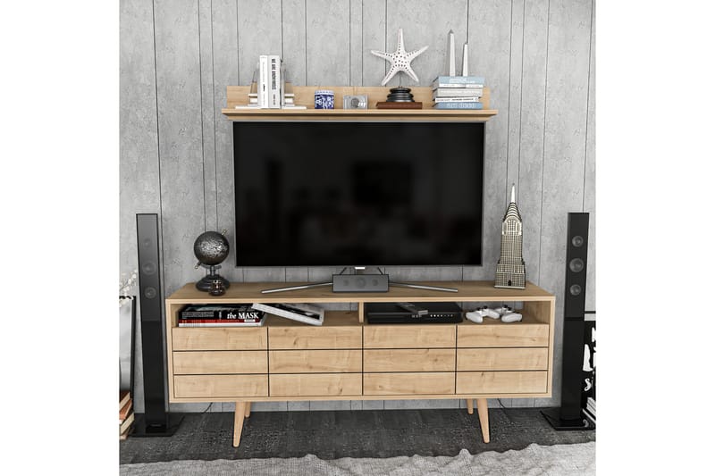 Andifli Tv-møbelsett 160x64,5 cm - Blå - TV-møbelsett