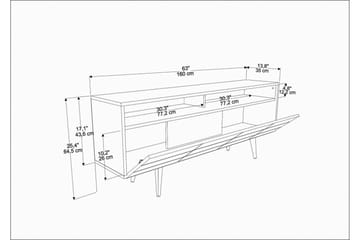 Andifli Tv-møbelsett 160x64,5 cm - Blå - Møbler - Mediamøbel & tv møbel - TV-møbelsett