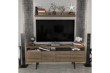 Andifli Tv-møbelsett 160x64,5 cm - Brun - Møbler - Mediamøbel & tv møbel - TV-møbelsett