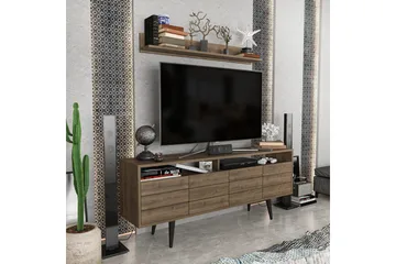Andifli Tv-møbelsett 160x64,5 cm - Brun - Møbler - Mediamøbel & tv møbel - TV-møbelsett