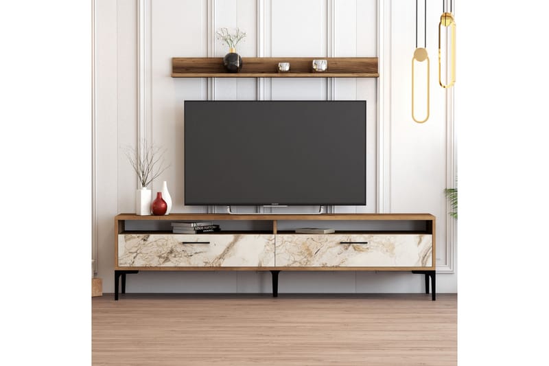 Andifli Tv-møbelsett 180x47 cm - Brun - TV-møbelsett