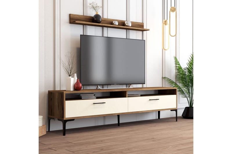 Andifli Tv-møbelsett 180x47 cm - Brun - Møbler - Mediamøbel & tv møbel - TV-møbelsett