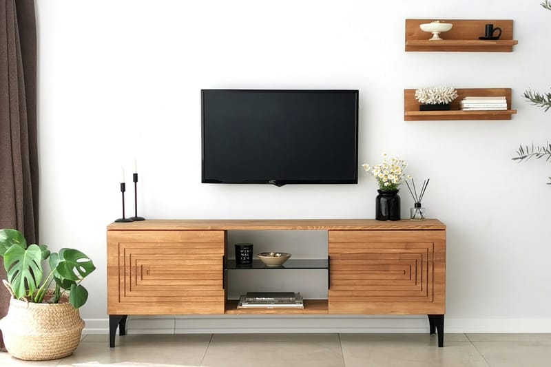Andifli Tv-møbelsett 50x15 cm - Brun - Møbler - Mediamøbel & tv møbel - TV-møbelsett