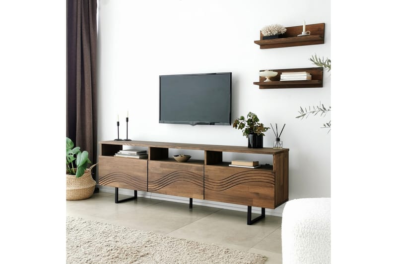 Andifli Tv-møbelsett 50x15 cm - Brun - Møbler - Mediamøbel & tv møbel - TV-møbelsett