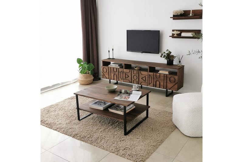 Andifli Tv-møbelsett 50x15 cm - Brun - Møbler - Mediamøbel & tv møbel - TV-møbelsett