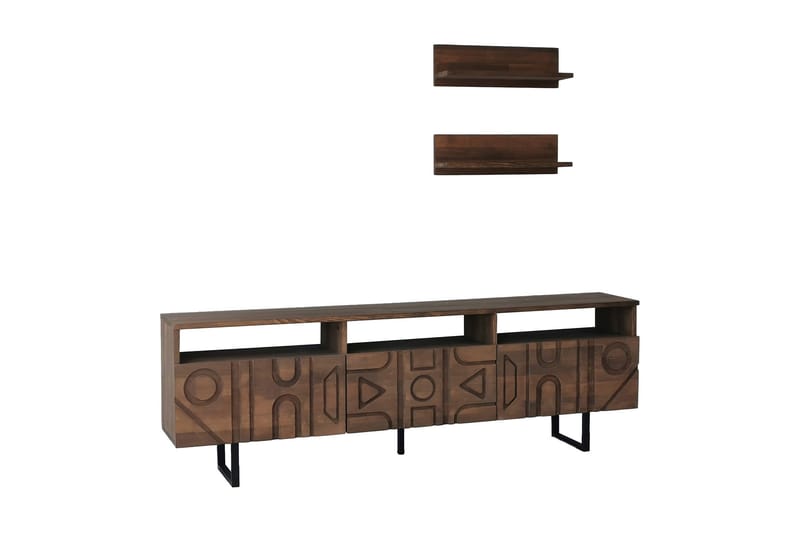 Andifli Tv-møbelsett 50x15 cm - Brun - Møbler - Mediamøbel & tv møbel - TV-møbelsett