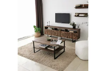 Andifli Tv-møbelsett 50x15 cm - Brun - Møbler - Mediamøbel & tv møbel - TV-møbelsett