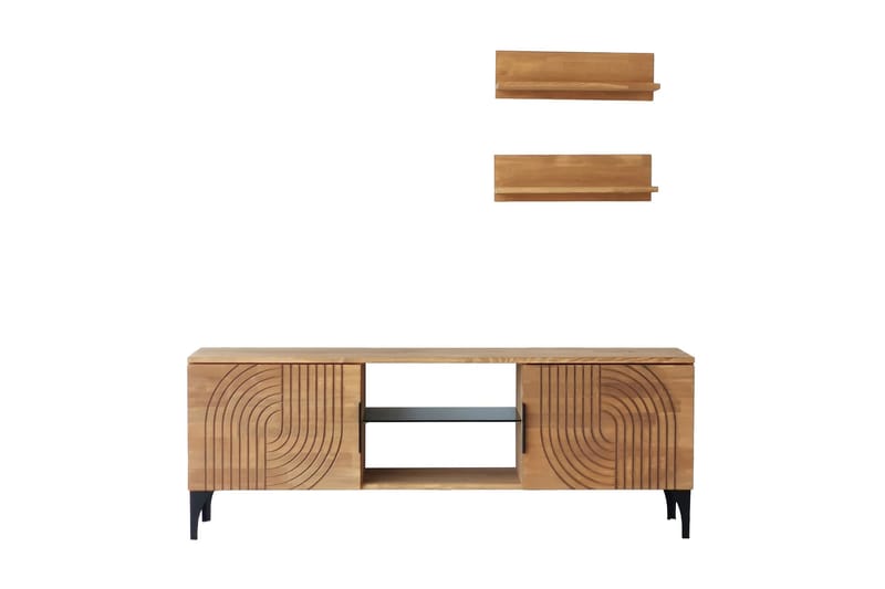 Andifli Tv-møbelsett 50x15 cm - Brun - Møbler - Mediamøbel & tv møbel - TV-møbelsett