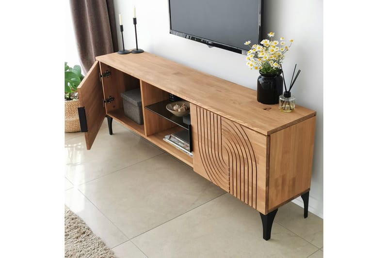 Andifli Tv-møbelsett 50x15 cm - Brun - Møbler - Mediamøbel & tv møbel - TV-møbelsett