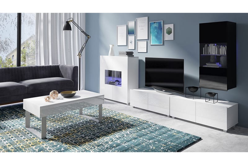 Calabrini TV-møbel - Hvit - Møbler - Mediamøbel & tv møbel - TV-møbelsett