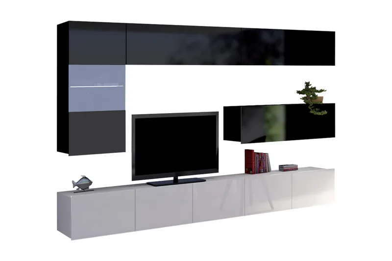 Calabrini TV-møbel - Hvit - Møbler - Mediamøbel & tv møbel - TV-møbelsett