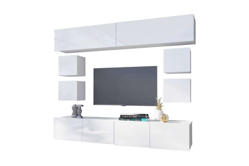 Calabrini TV-møbel - Hvit - TV-møbelsett
