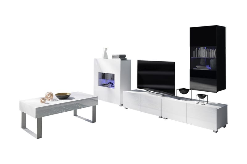 Calabrini TV-møbel - Hvit - Møbler - Mediamøbel & tv møbel - TV-møbelsett