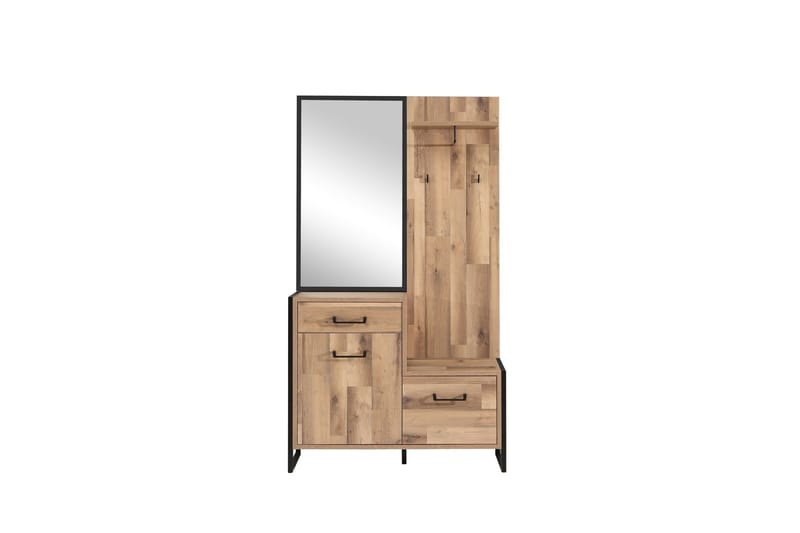 Carnais TV-Møbelsett 114 cm - Brun/Grå - Møbler - Mediamøbel & tv møbel - TV-møbelsett