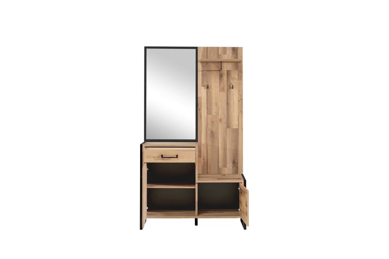 Carnais TV-Møbelsett 114 cm - Brun/Grå - Møbler - Mediamøbel & tv møbel - TV-møbelsett