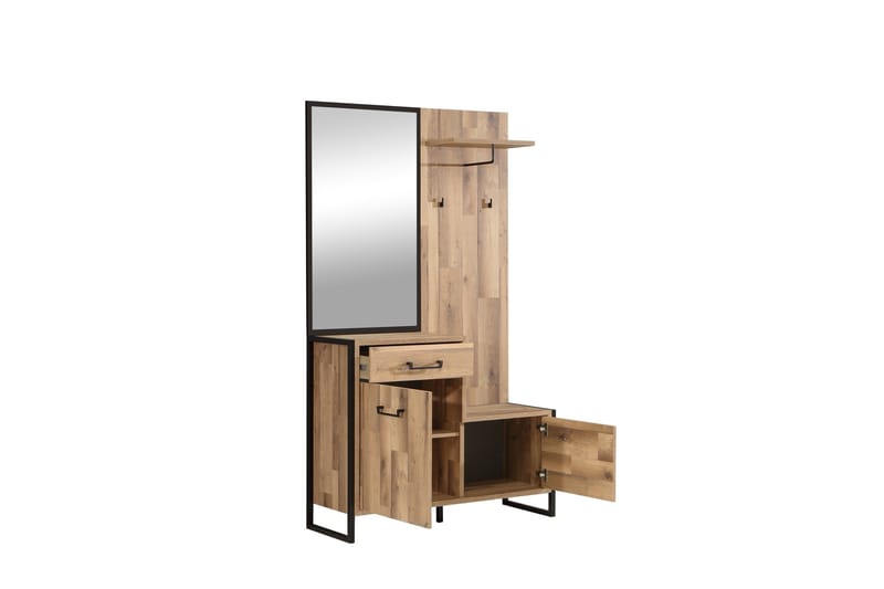Carnais TV-Møbelsett 114 cm - Brun/Grå - Møbler - Mediamøbel & tv møbel - TV-møbelsett