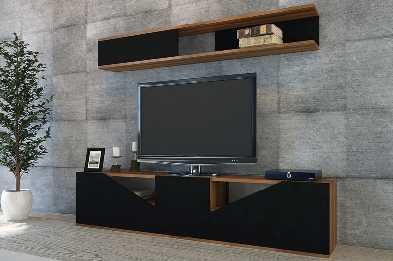 Decorotika TV-benk med Hylle - TV-møbelsett