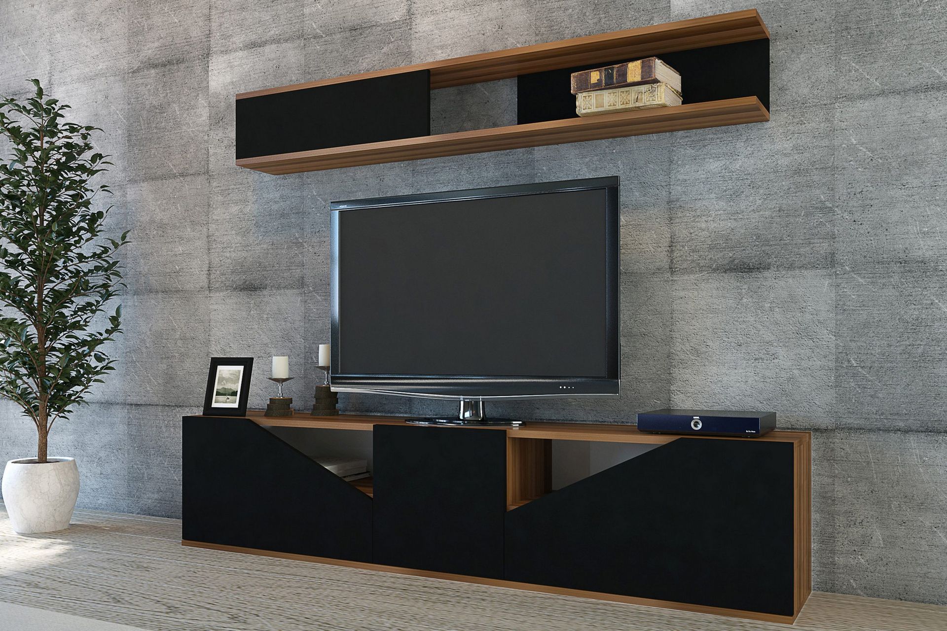 Decorotika TV-benk med Hylle -