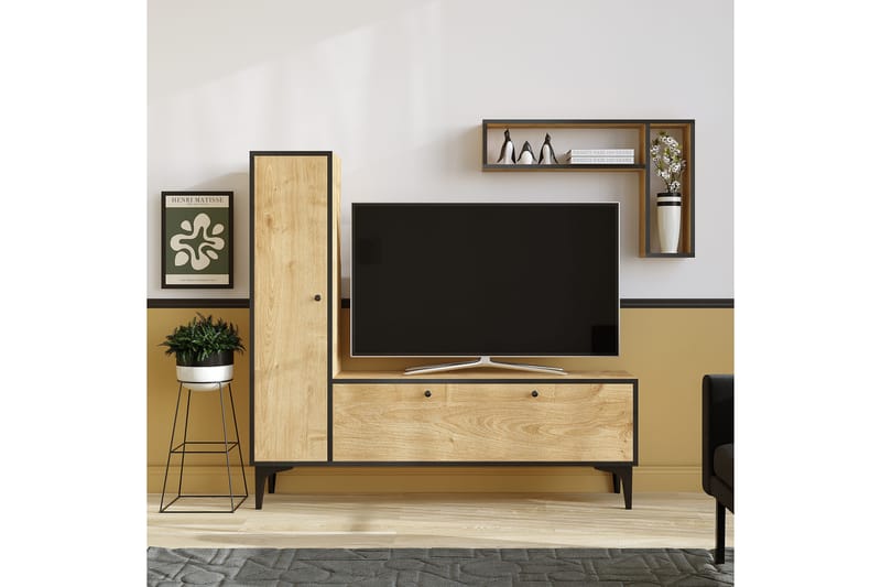 Desgrar Tv-möbelset 118x49 cm - Blå - TV-møbelsett