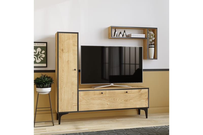 Desgrar Tv-möbelset 118x49 cm - Blå - TV-møbelsett