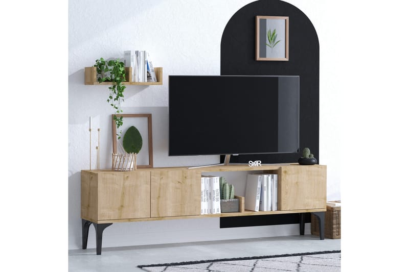 Desgrar Tv-möbelset 150x47 cm - Blå - Møbler - Mediamøbel & tv møbel - TV-møbelsett