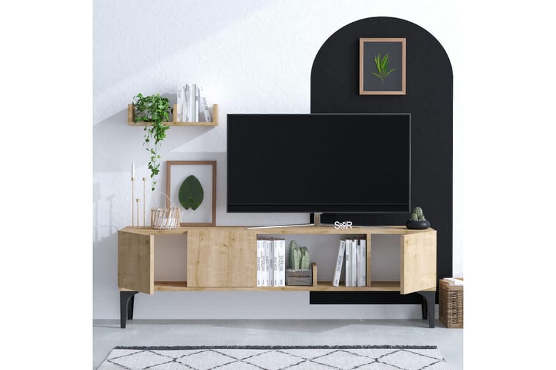 Desgrar Tv-möbelset 150x47 cm - Blå - Møbler - Mediamøbel & tv møbel - TV-møbelsett