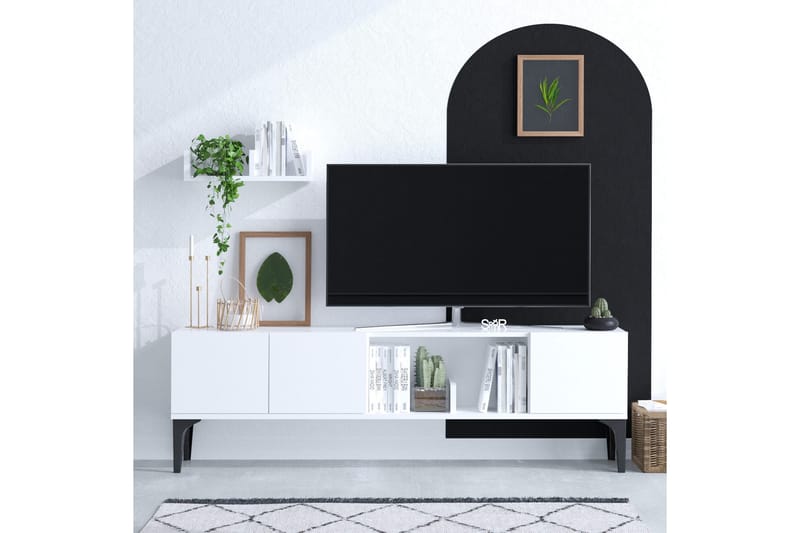 Desgrar Tv-möbelset 150x47 cm - Hvit - TV-møbelsett