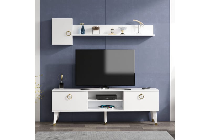 Desgrar Tv-möbelset 150x50 cm - Hvit - TV-møbelsett
