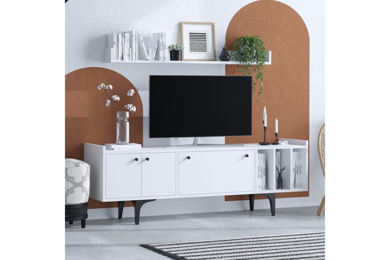 Desgrar Tv-möbelset 150x57 cm - Hvit - TV-møbelsett