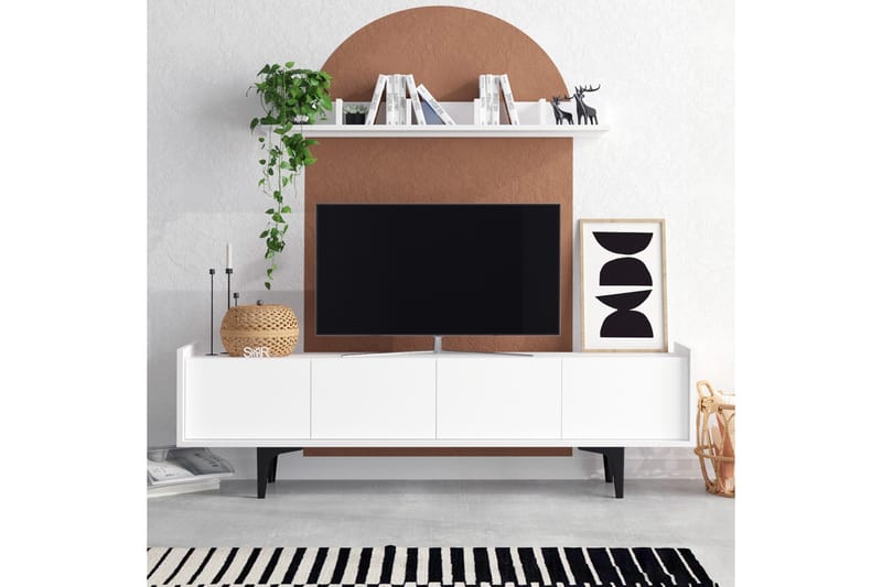 Desgrar Tv-möbelset 150x57 cm - Hvit - TV-møbelsett