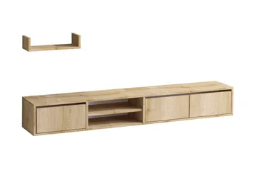 Desgrar Tv-möbelset 180x25 cm - Natur - Møbler - Mediamøbel & tv møbel - TV-møbelsett