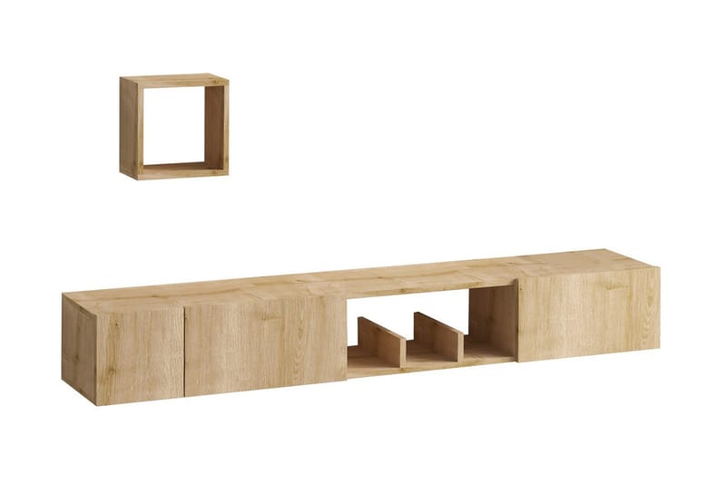 Desgrar Tv-möbelset 180x25 cm - Natur - Møbler - Mediamøbel & tv møbel - TV-møbelsett