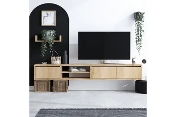 Desgrar Tv-möbelset 180x25 cm - Natur - Møbler - Mediamøbel & tv møbel - TV-møbelsett