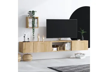 Desgrar Tv-möbelset 180x25 cm - Natur - Møbler - Mediamøbel & tv møbel - TV-møbelsett