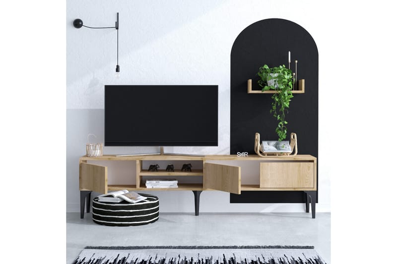 Desgrar Tv-möbelset 180x50 cm - Blå - TV-møbelsett