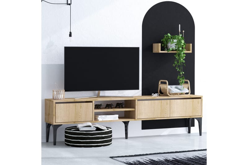 Desgrar Tv-möbelset 180x50 cm - Blå - TV-møbelsett