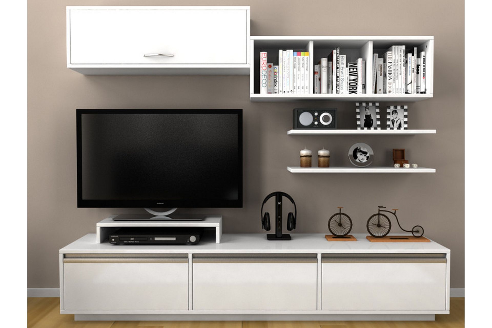 Elegancia Mediaoppbevaring 180 cm - Møbler - Mediamøbel & tv møbel - TV-møbelsett