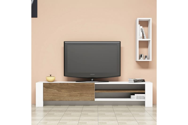 Gersby TV-Benk 160 cm - Brun - TV-møbelsett