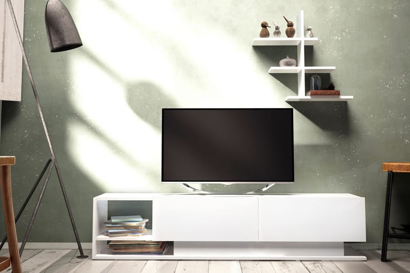 Hejde TV-Benk 180 cm - Hvit - Møbler - Mediamøbel & tv møbel - TV-møbelsett